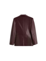 Buy Maroon Leather Blazer for Mens