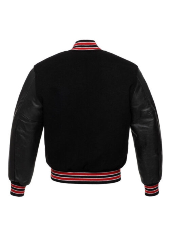 Mens And Womens Briar Black Varsity Letterman Jacket