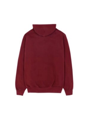 Mens And Womens Maroon Pullover Hoodie