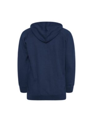 Mens And Womens Navy Blue Zipper Fleece Hoodie