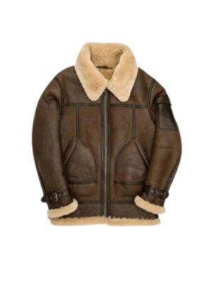 Mens B3 Aviator Leather Shearling Jacket