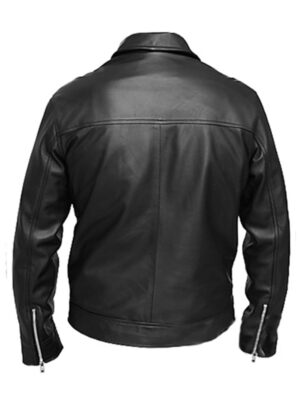 Mens Black Color Leather Jacket