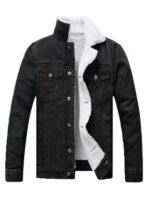 Mens Black Denim Jacket