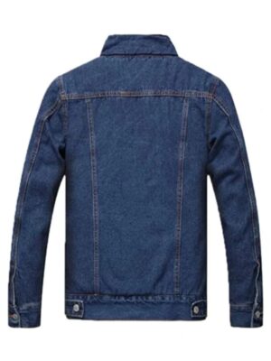 Men’s Blue Sherpa Denim Jacket