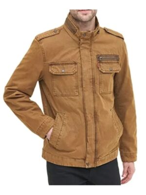 Mens Brown Denim Jacket