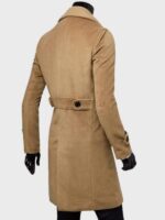 Mens Fashion Double-Breasted Brown Trench Coat