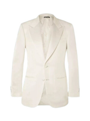 Mens Ivory Peak Lapel Dinner Jacket