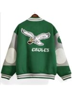 Kylie Kelce 90s Philadelphia Eagles Bomber Jacket