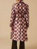 Emily Cooper Emily In Paris Season 4 Lily Collins Checked Trench Coat