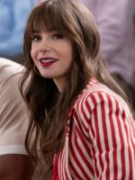 Emily Cooper Emily in Paris S04 Lily Collins Red_White Stripe Suit