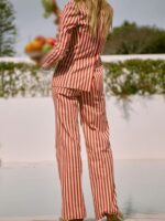 Emily Cooper Emily in Paris Season 04 Lily Collins Red_White Stripe Suit