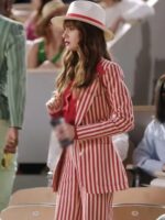 Emily in Paris S04 Lily Collins Stripe Suit