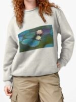 Lily Collins 2024 Emily In Paris Season 04 BTS Water Lilies Sweatshirt