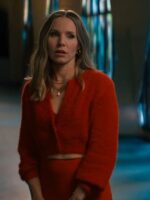 Nobody Wants This Kristen Bell Red Cropped Cardigan