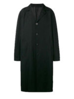 Patrick Bateman Black Trench Coat