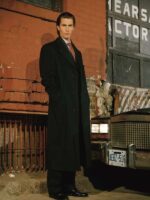 Patrick Bateman Trench Coat Black