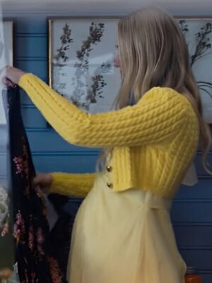 Abby Winbury The Perfect Couple Yellow Cardigan