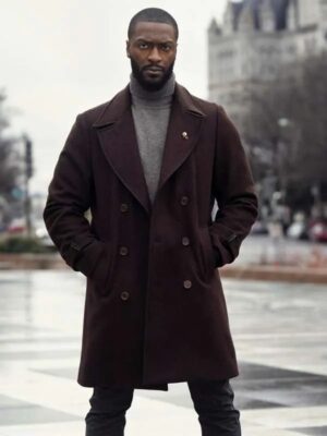 Aldis Hodge Cross 2024 Alex Cross Mid-Length Coat