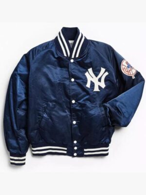 Shop New York Yankees 90s Satin Bomber Jacket For Unisex