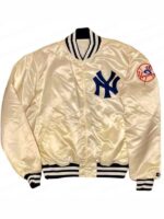 Shop NY Yankees 90s Bomber Satin Jacket