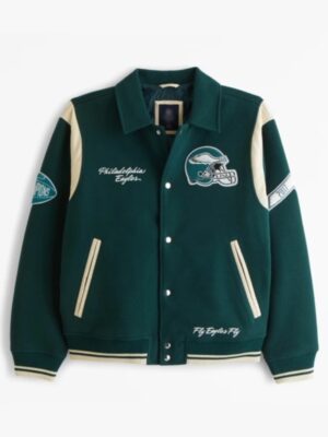 Philadelphia Abercrombie Eagles Varsity Letterman Jacket