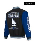 Recreated - LA Dodgers World Series Champions Blue Bomber Jacket