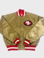 Unisex - San Francisco 49ers Vintage Gold Bomber Jacket