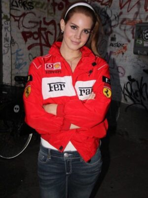 Lana Del Rey Ferrari Red Jacket