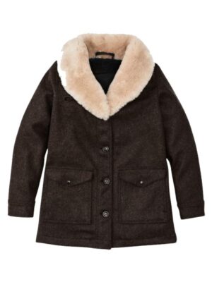 Yellowstone S4 Beth Dutton Shearling Wool Coat