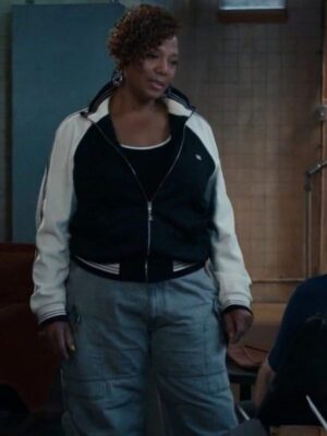 Shop Robyn McCall The Equalizer 2024 Queen Latifah Black and White Jacket