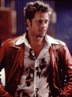 Tyler Durden Fight Club Brad Pitt Leather Jacket