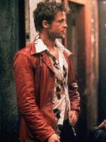 Fight Club Brad Pitt Leather Jacket