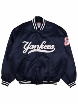 Yankees Satin Bomber Varsity Jacket -