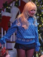 A Nonsense Christmas with Sabrina Carpenter 2024 Sabrina Carpenter Blue Sweater