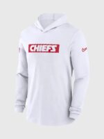 Recreated - Kansas City Chiefs Sideline Performance Fleece Hoodie White