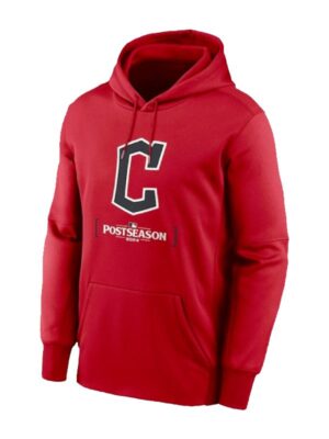 MLB Cleveland Guardians Postseason 2024 Nike Red Pullover Hoodie