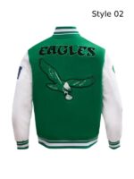 Men and Women Eagles Retro Classic Wool Varsity Jacket