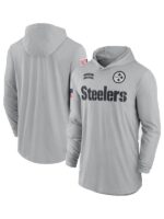 NFL Pittsburgh Steelers 2024 Salute to Service Gray Pull-Over Hoodie