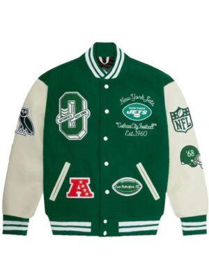 NFL New York Jets OVO Varsity Bomber Jacket