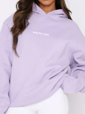 Re-create White Fox Leisure Series Purple Hoodie