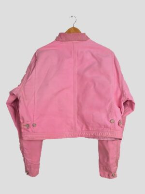 Vintage NY Yankees Pink Cropped Jacket