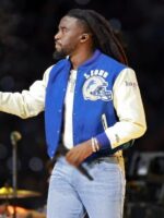 Buy Shaboozey Thanksgiving Halftime Show Lions Varsity Jacket