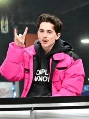 Timothee Chalamet Pink Jacket