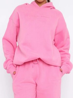 White Fox Future Forward Pink Hoodie