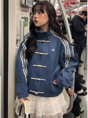 2025 Chinese New Year Adidas Tang Blue Jacket