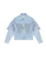 Landman Michelle Denim Fringe Jacket