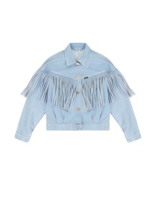 Landman Michelle Denim Fringe Jacket