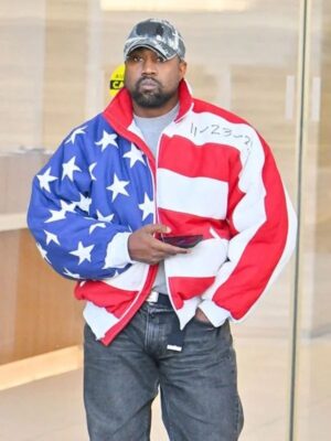 Kanye West American Flag Bomber Jacket