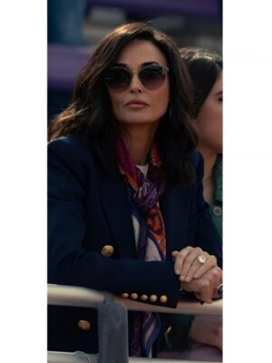 Landman Demi Moore Navy Blue Blazer