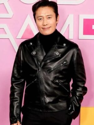 Squid Game S02 Lee Byung-hun Black Leather Jacket